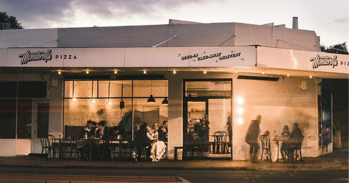 Monsterella Pizza restaurant in Wembley, Australia