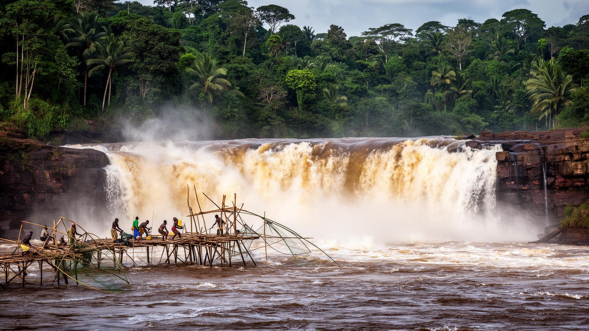 Boyoma Falls restaurant in Tshopo, Democratic Republic Of Congo