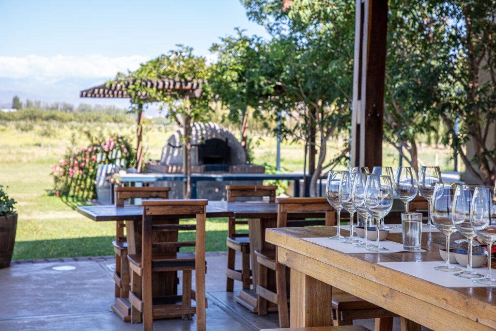 Bodega Caelum restaurant in Luján de Cuyo, Argentina