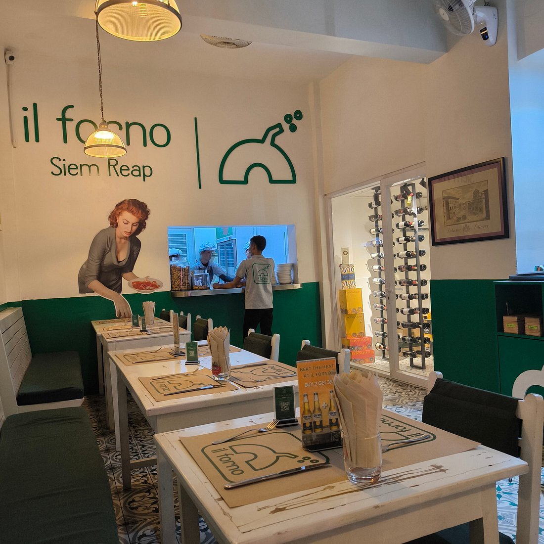 Il Forno restaurant in Siem Reab, Cambodia