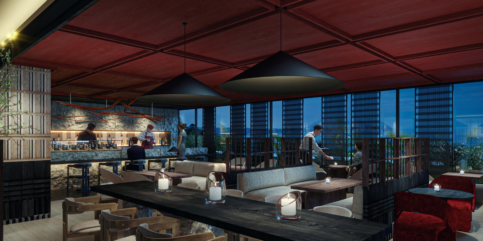 NAU Nikkei Rooftop - InterContinental Lima Miraflores, Miraflores, Peru