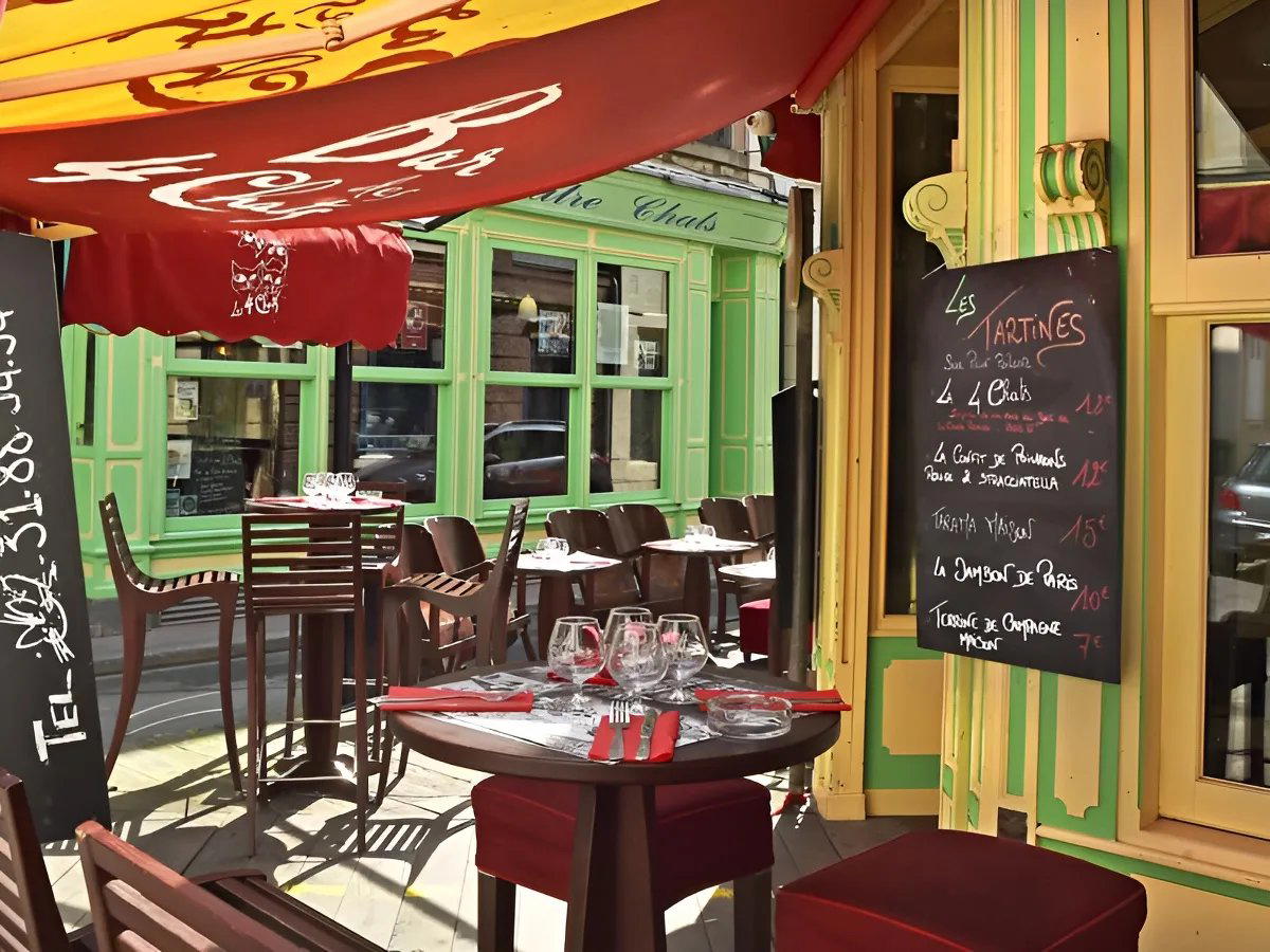 Les Quatre Chats restaurant in Trouville-sur-Mer, France