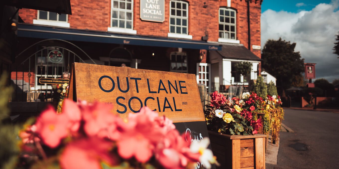 Out Lane Social restaurant in Croston, United Kingdom