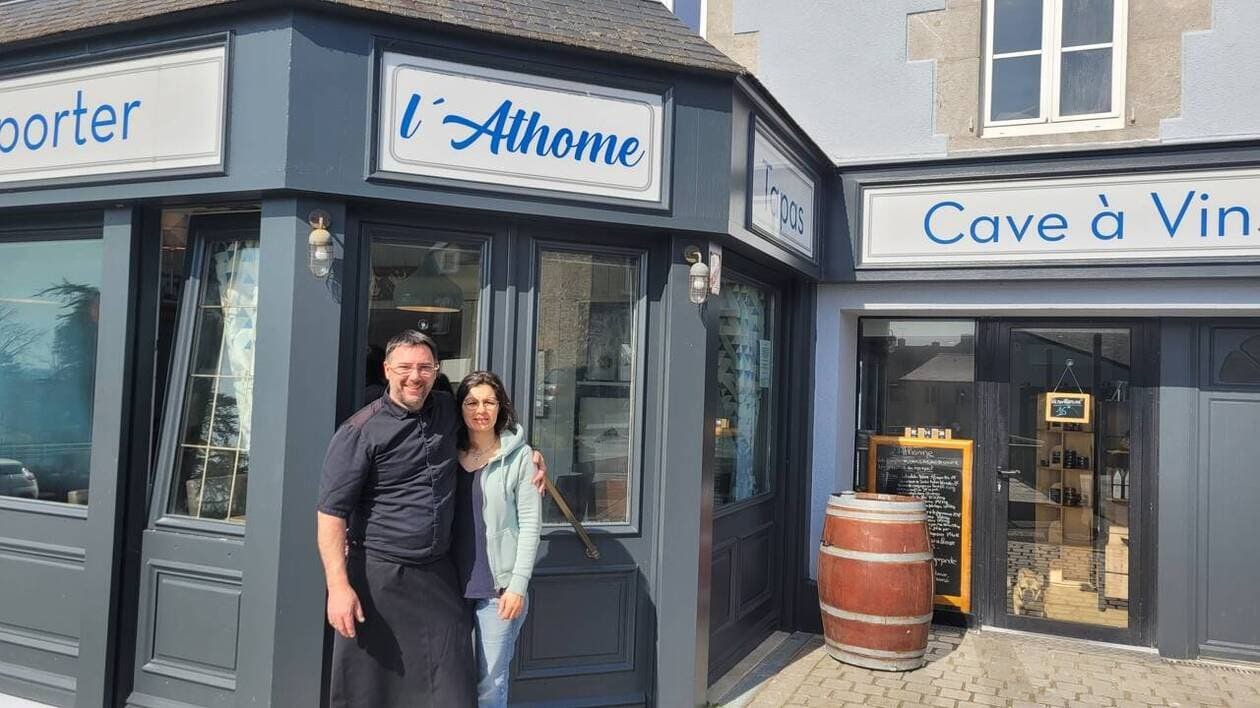 L'Athome restaurant in Blainville-sur-Mer, France