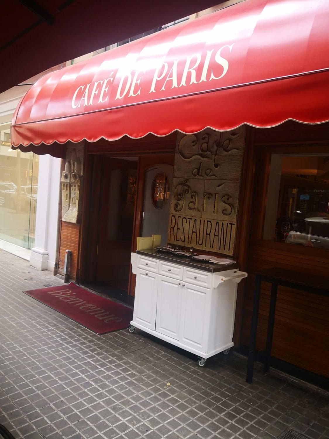 Cafè de París restaurant in Barcelona, Spain