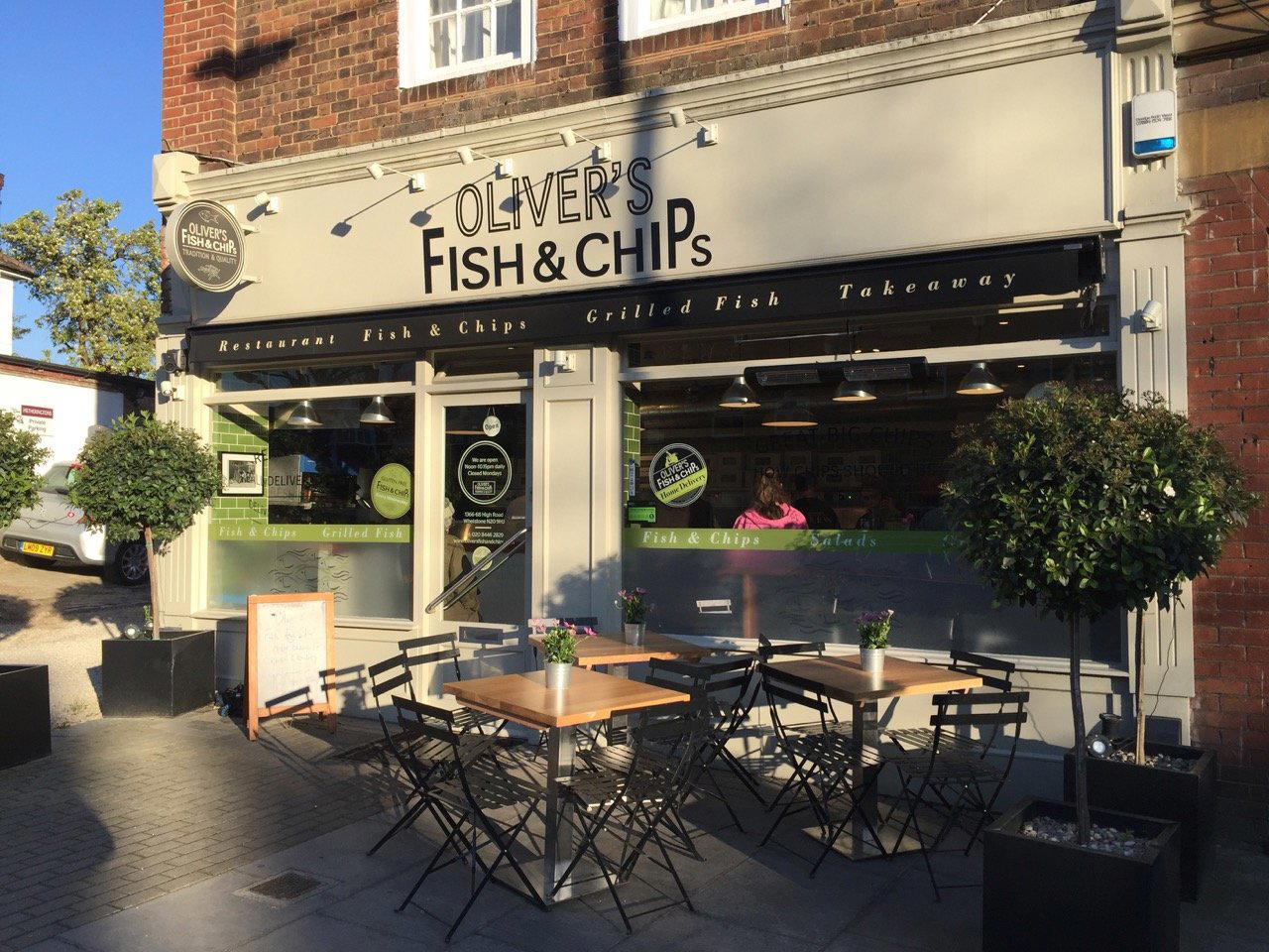 Oliver's Fish & Chips restaurant in London, United Kingdom