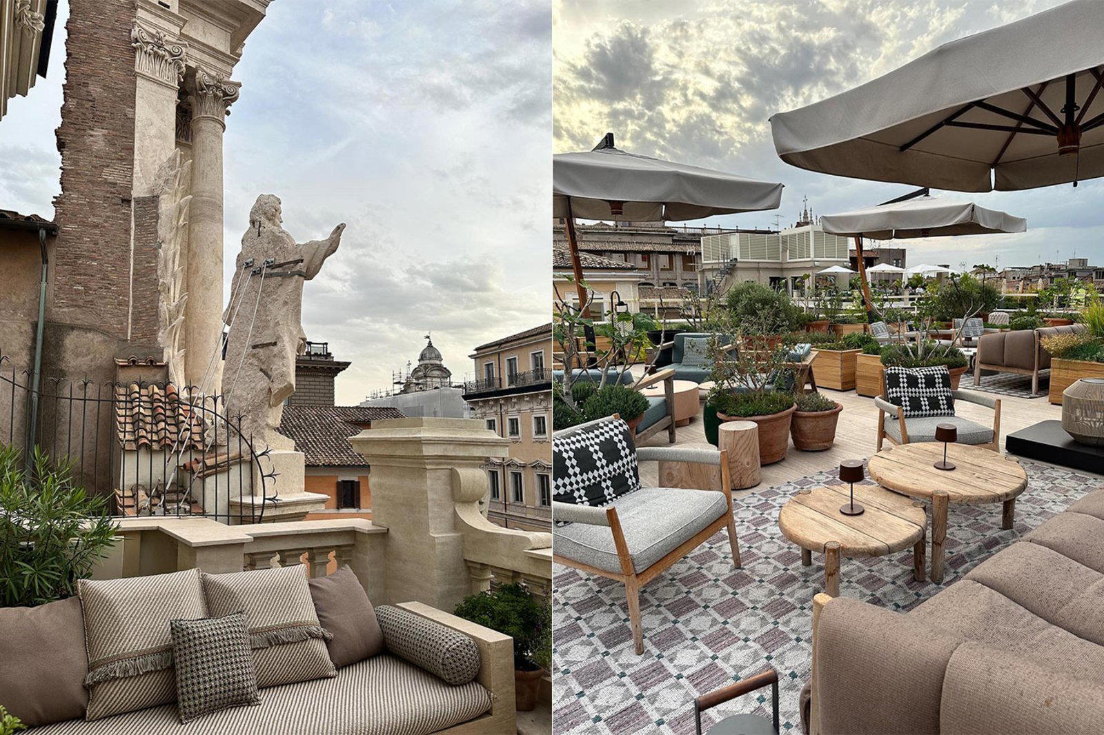 NOTOS Rooftop restaurant in Rome, Italy