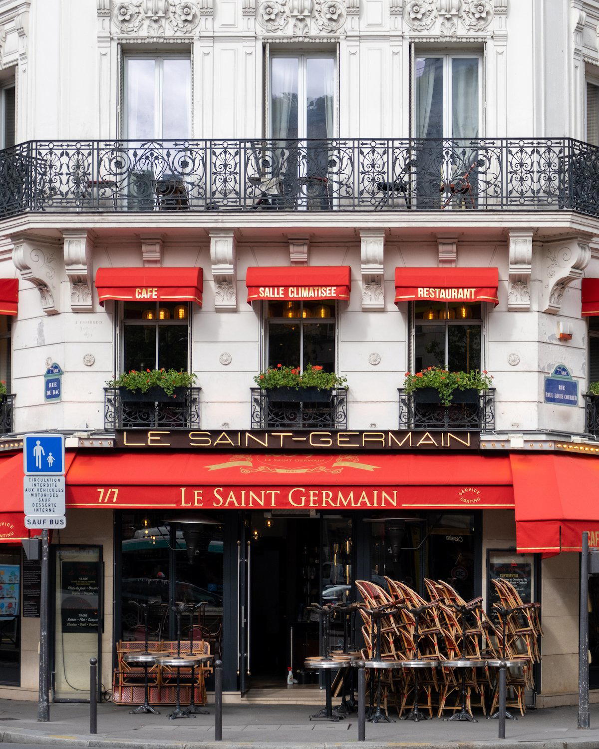 Café Saint Germain restaurant in Paris, France