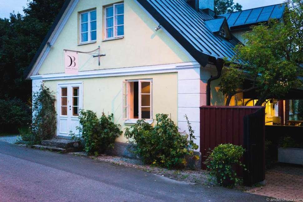 Daniel Berlin i Skåne Tranås restaurant in Skane Tranas