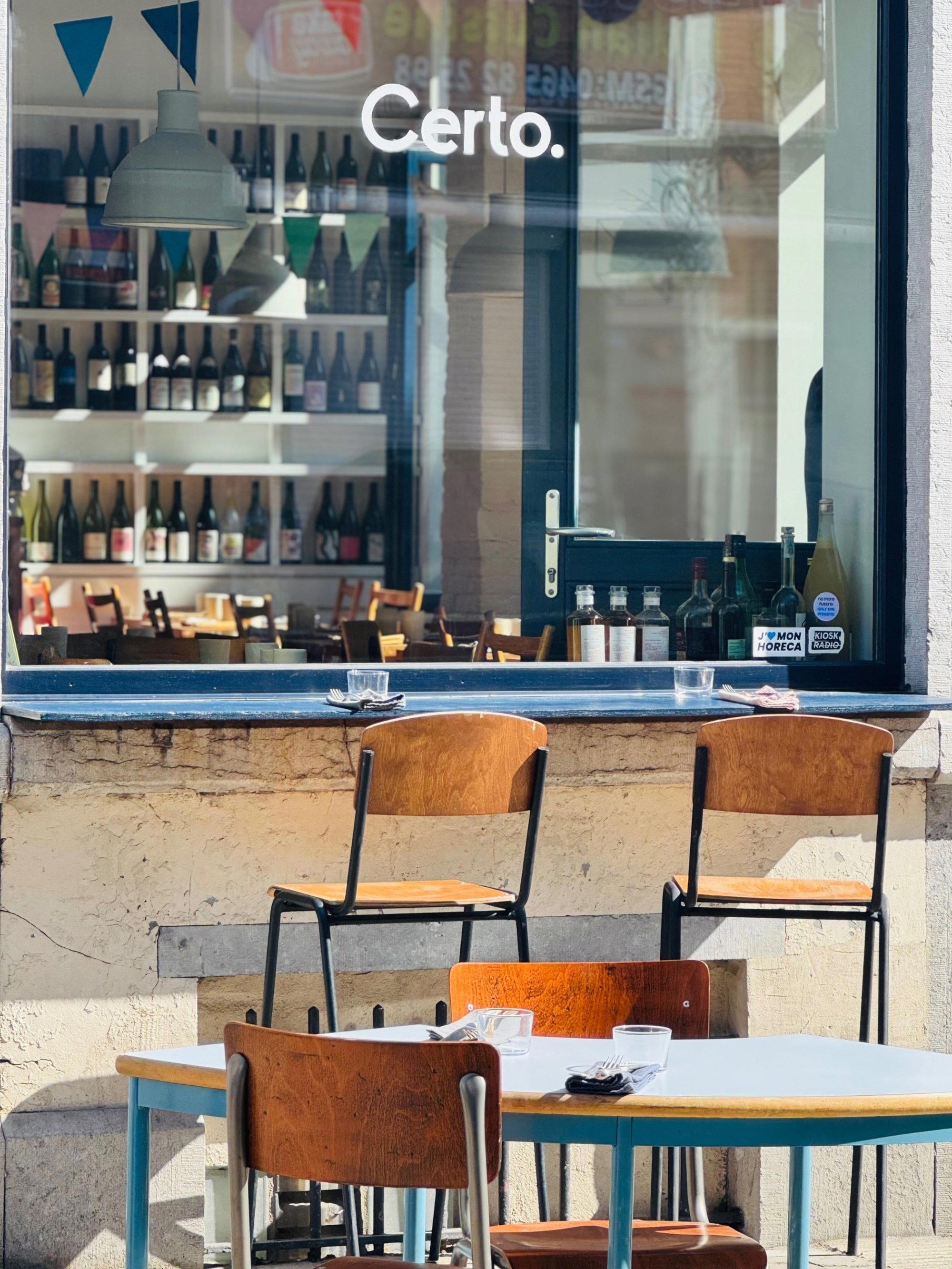 Certo restaurant in Ixelles, Belgium