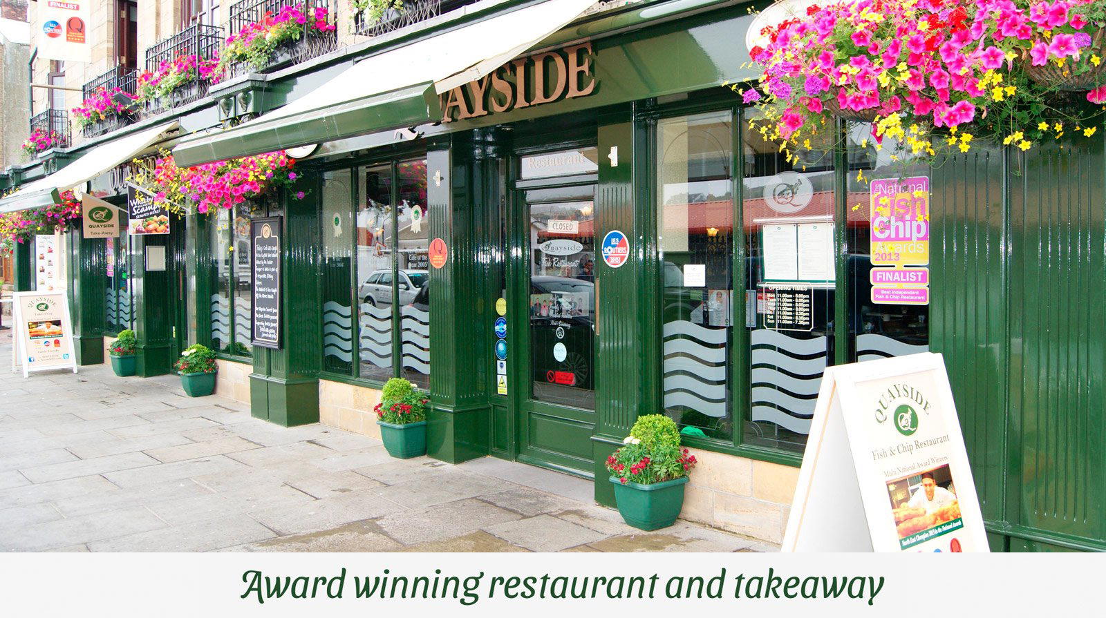 Quayside restaurant in Whitby