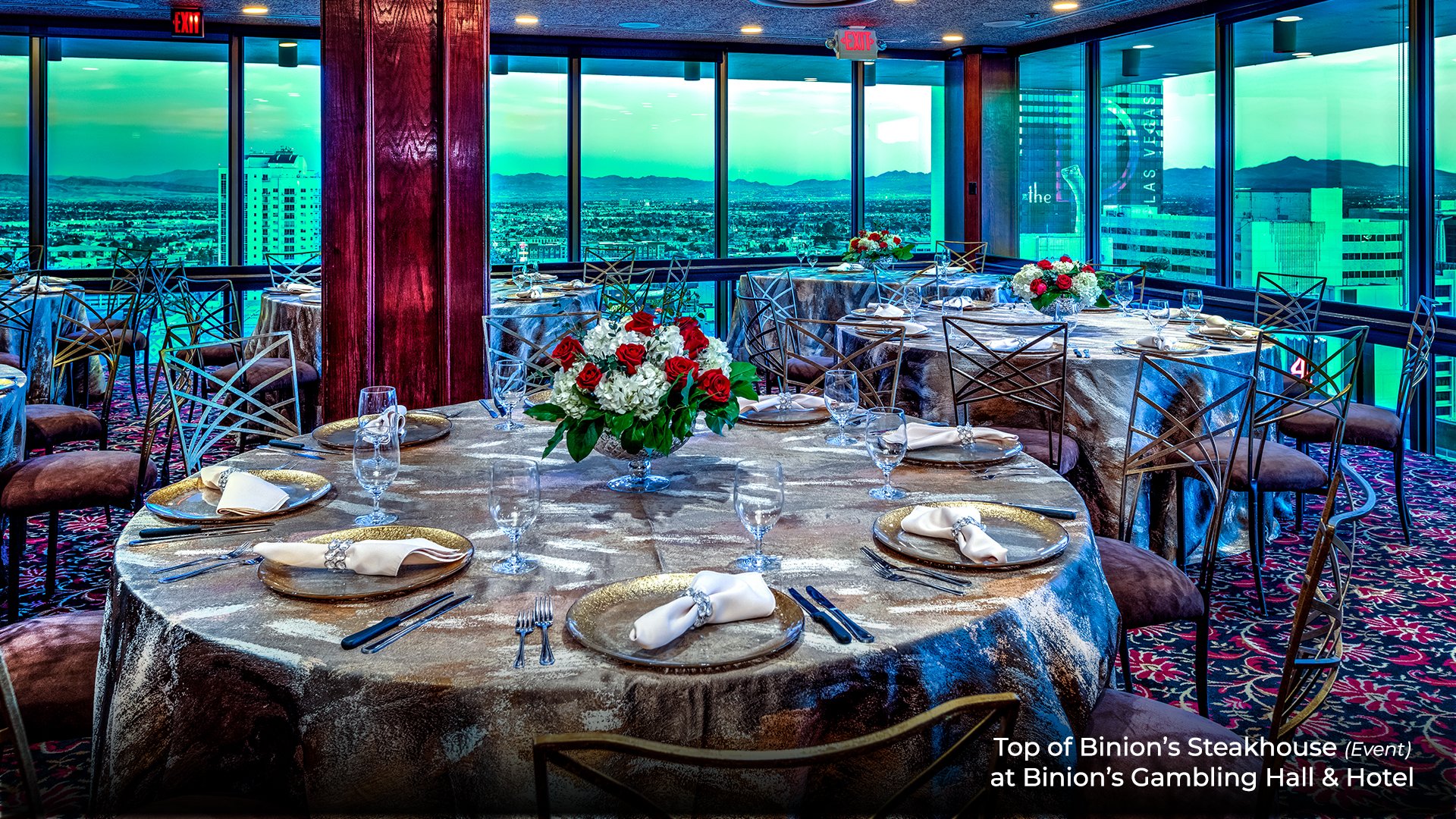 Top Of Binion's Steakhouse restaurant in Las Vegas, United States