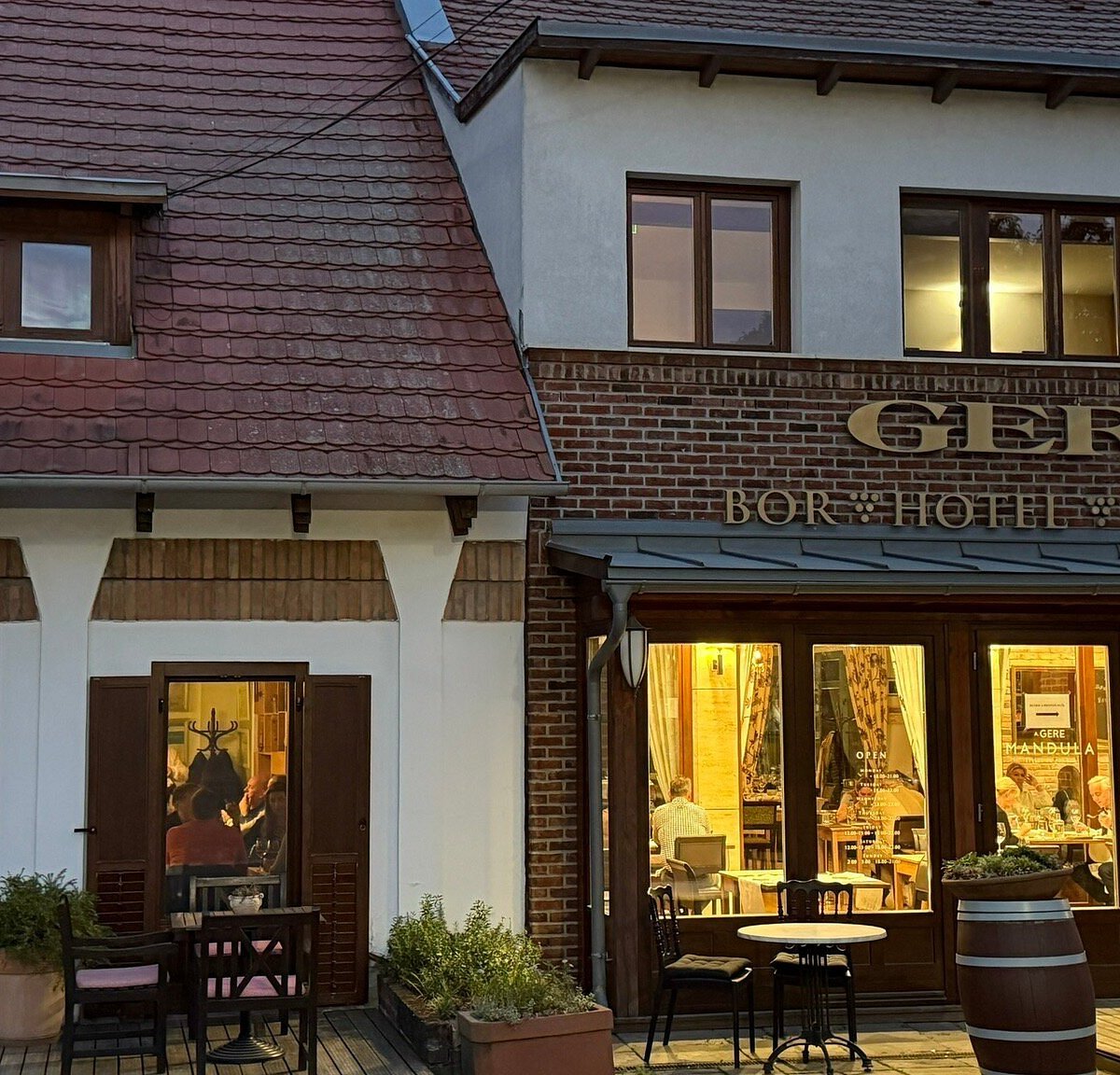 Mandula Étterem restaurant in Villány, Hungary