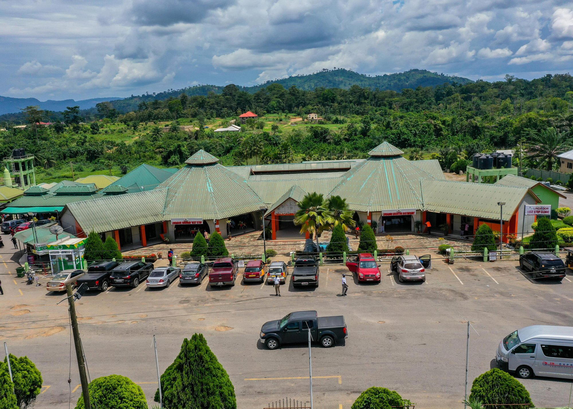 Linda-Dor Rest Stop restaurant in Tafo, Ghana