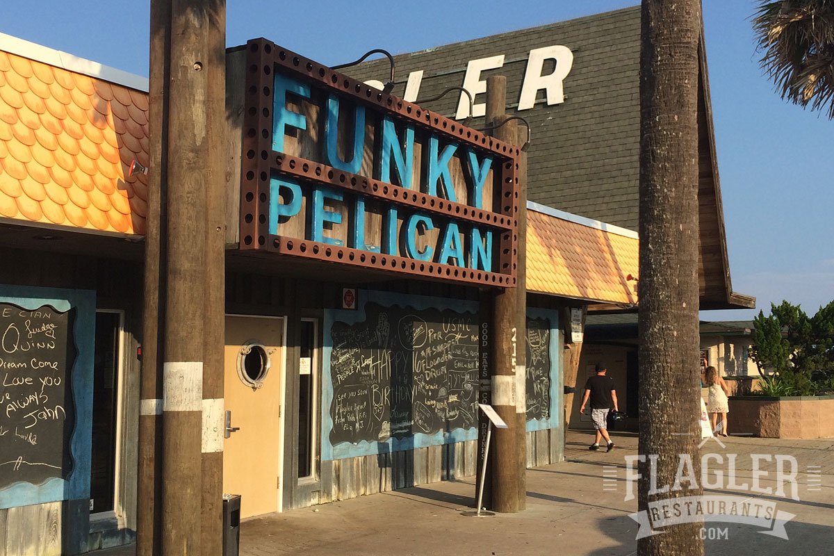 Funky Pelican restaurant in Flagler Beach