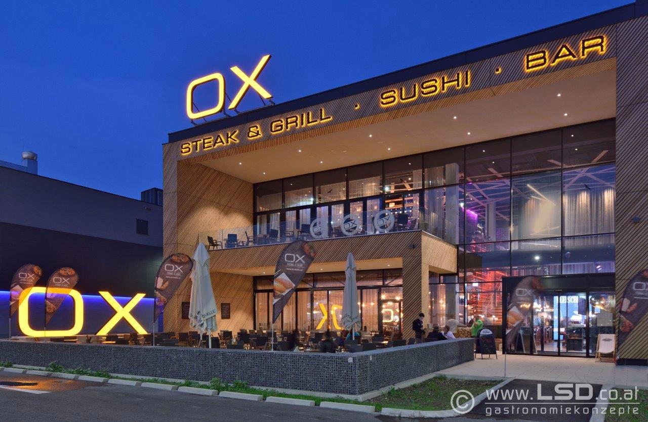 OX Sushi&Steak restaurant in Parndorf, Austria