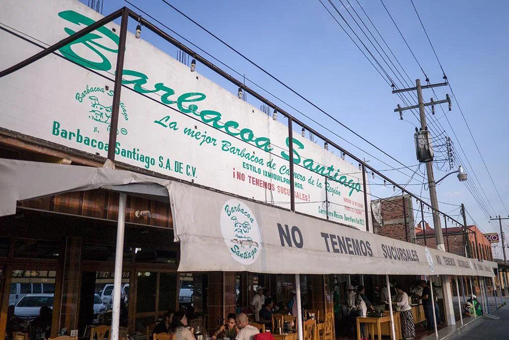Barbacoa Santiago restaurant in Palmillas, Mexico