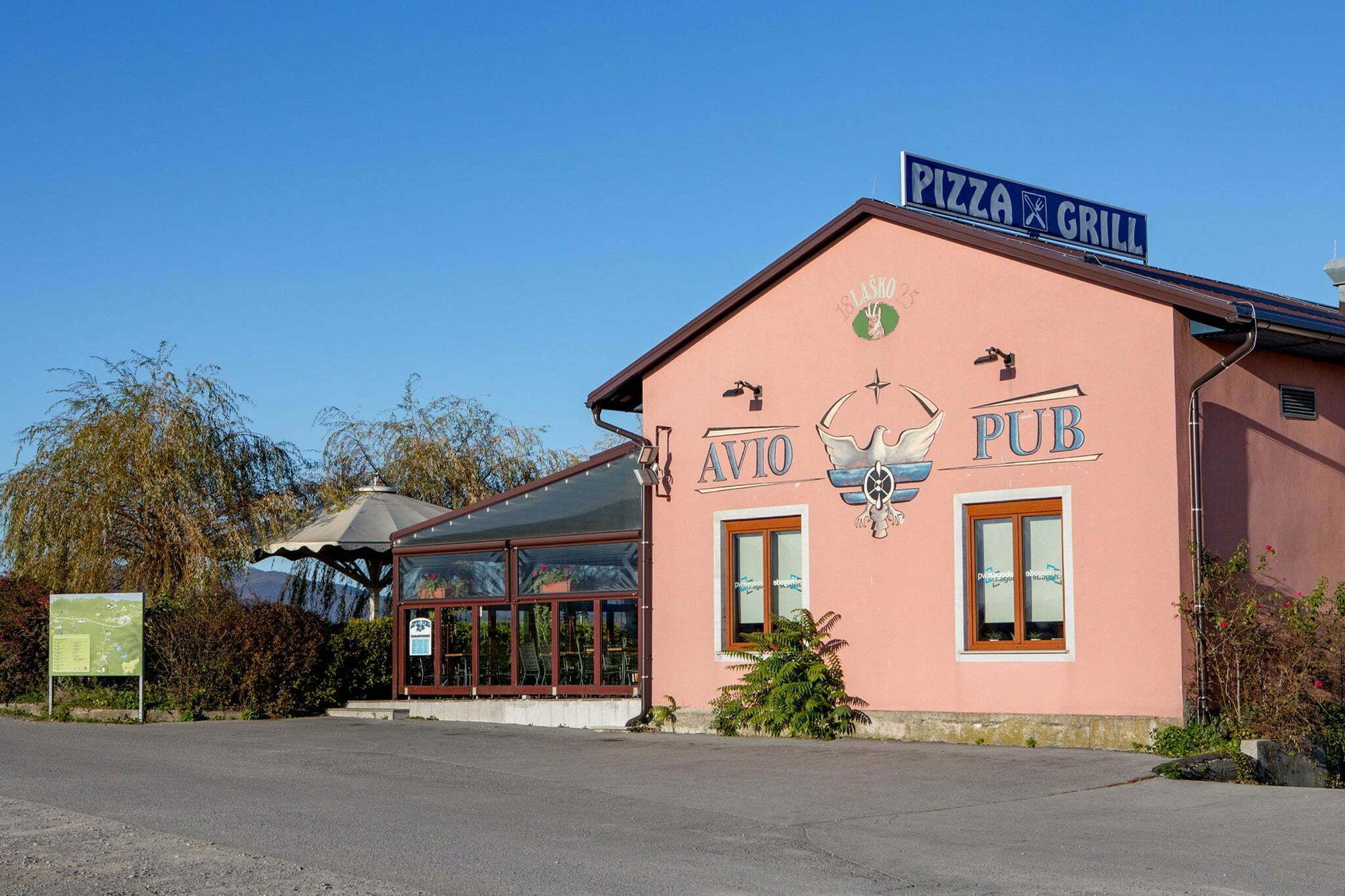 Aviopub restaurant in Postojna, Slovenia
