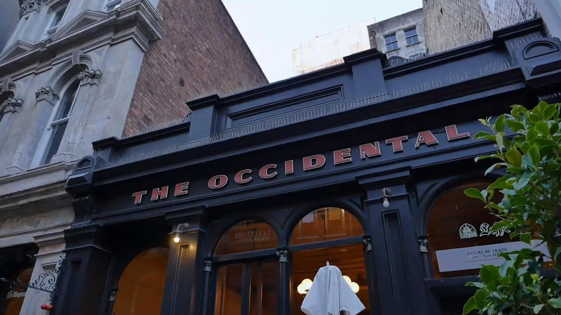 The Occidental restaurant in Auckland, New Zealand