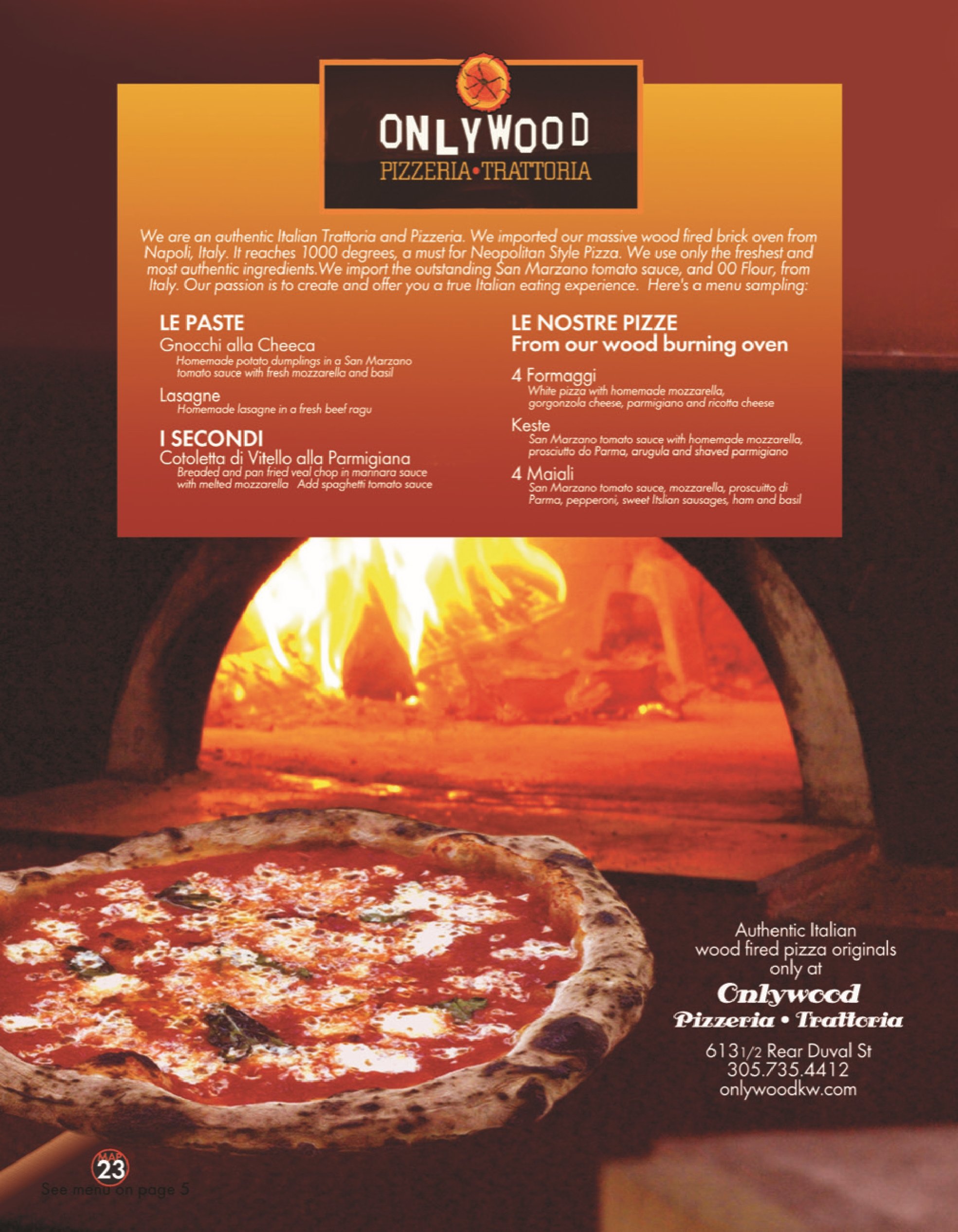 Onlywood Pizzeria Trattoria, Restaurant in Key West