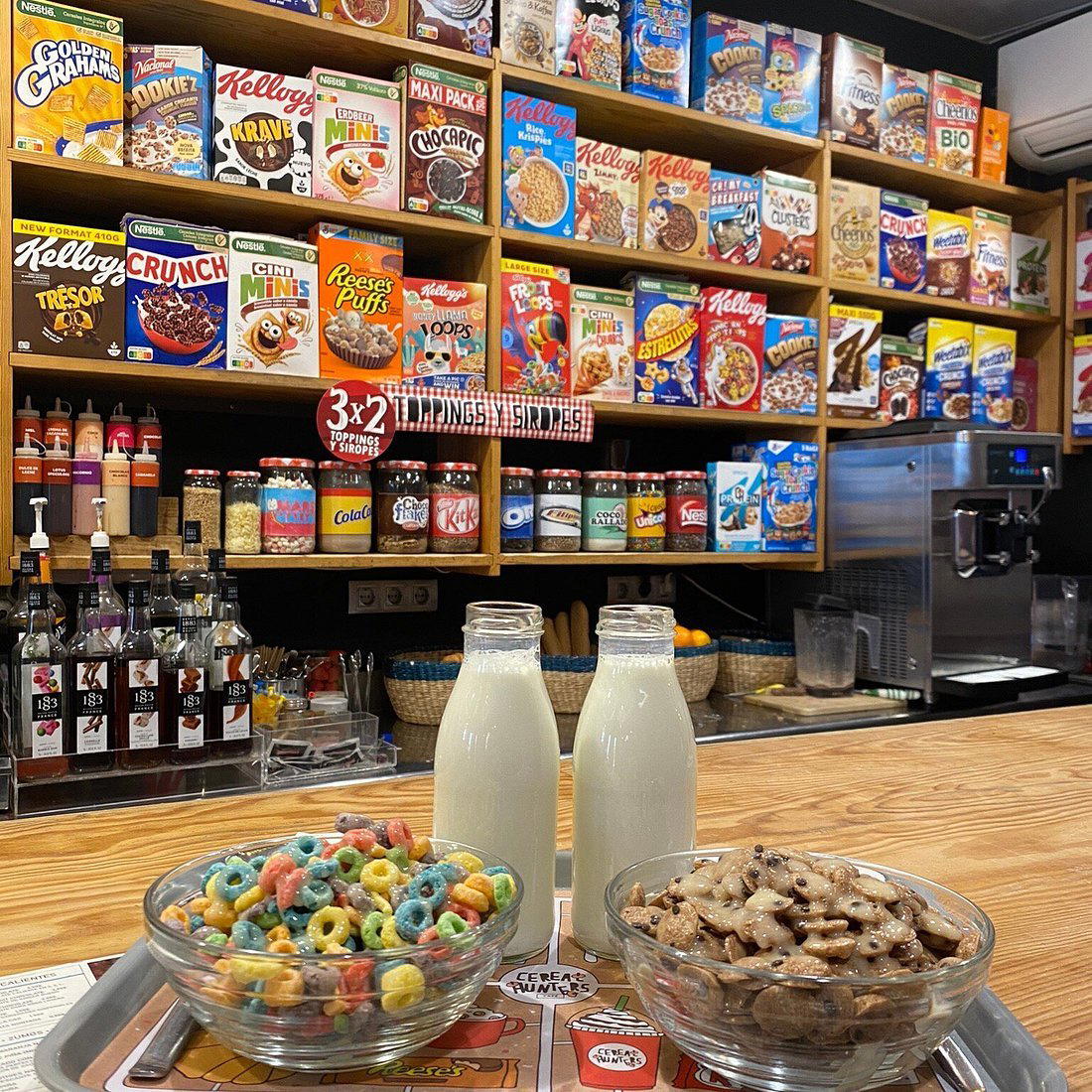 Cereal Hunters Café restaurant in Madrid, Spain