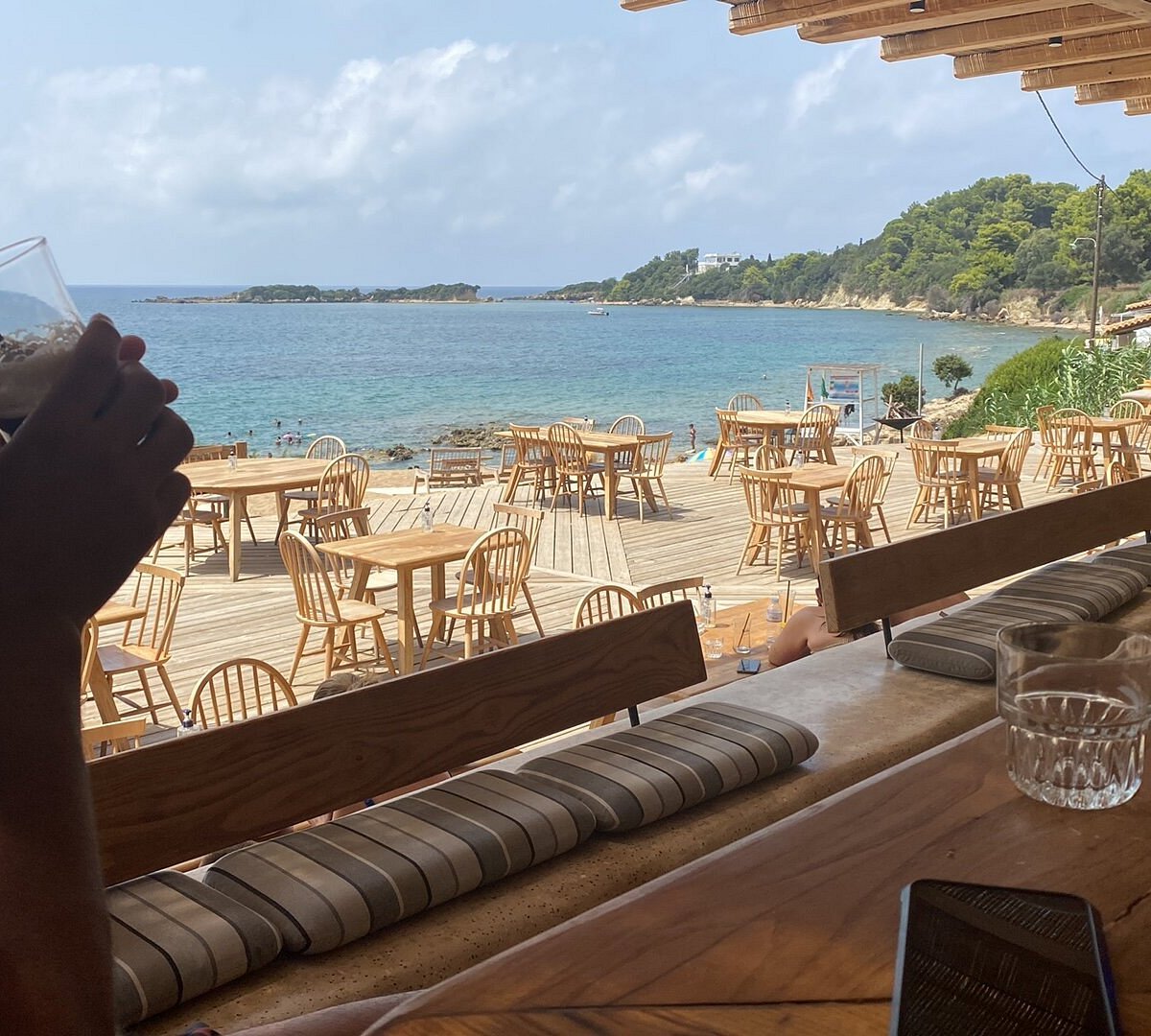Beauvoir restaurant in Katakolo, Greece