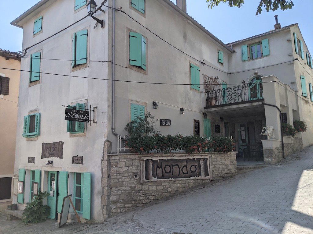 Mondo restaurant in Motovun, Croatia