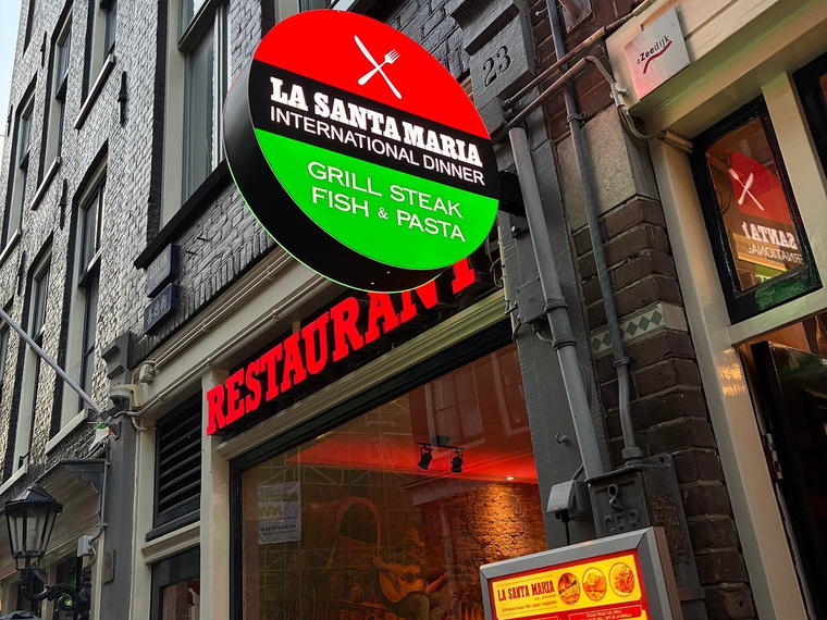 Restaurant LaSantaMaria International Dinner, Amsterdam, Netherlands