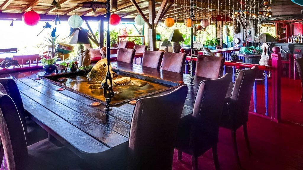 Le Poisson Rouge restaurant in Deshaies