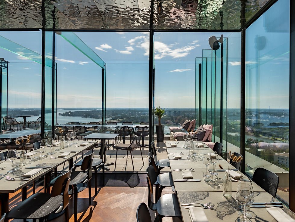 Lucy in the sky restaurant in Espoo, Finland