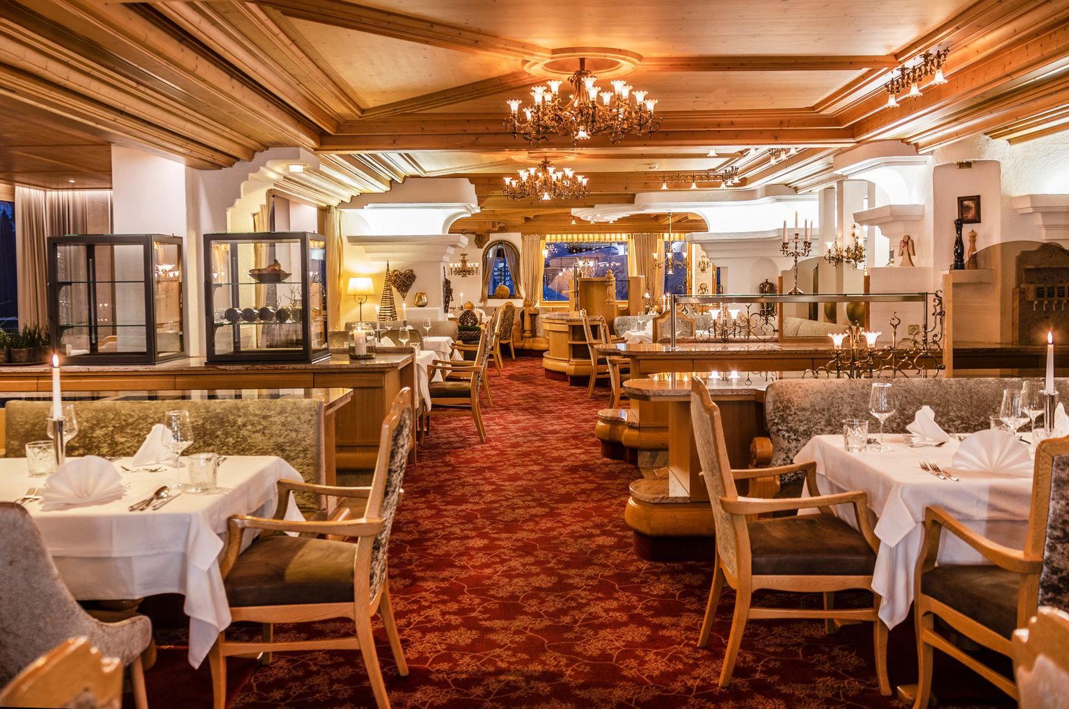 Damülser Hof restaurant in Damüls, Austria