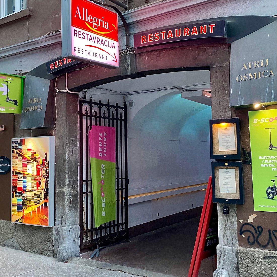 Allegria restaurant in Ljubljana, Slovenia