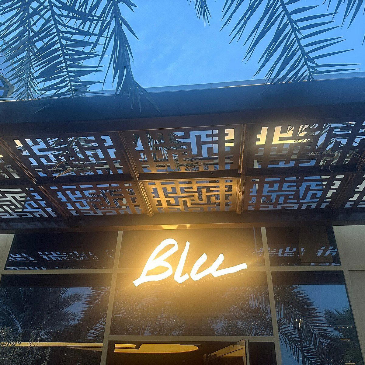 Blue restaurant in Abu Dhabi, United Arab Emirates