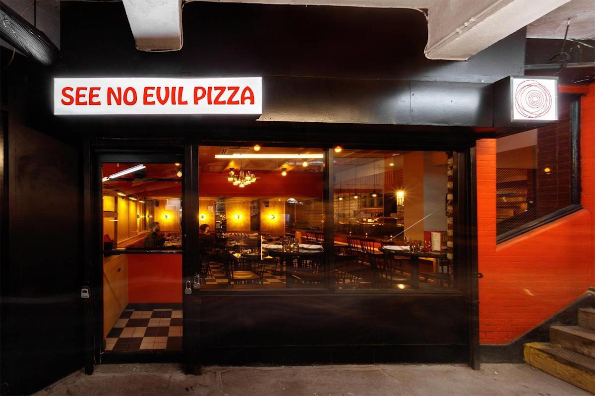 See No Evil Slice restaurant in New York City, United States