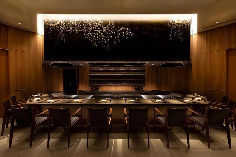 Teppan-yaki SAKURA restaurant in Tokyo, Japan