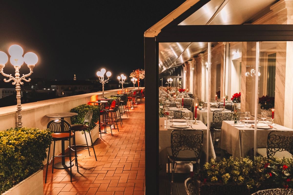 Terrazza dei papi restaurant in Rome, Italy