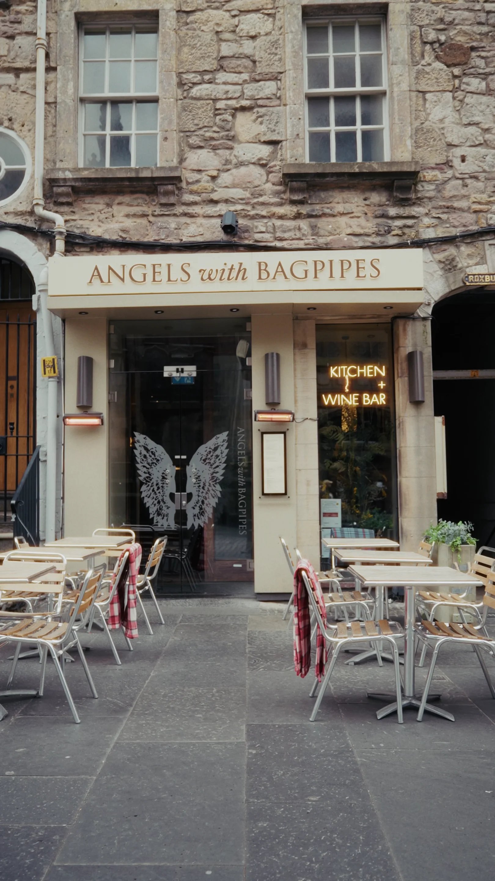 Angels with Bagpipes restaurant in Edinburgh, United Kingdom