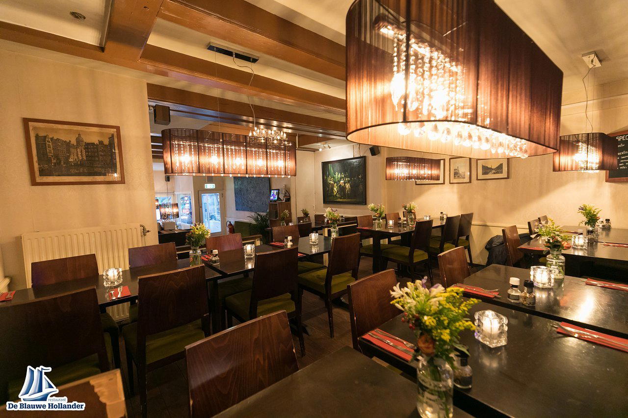 De Blauwe Hollander restaurant in Amsterdam, Netherlands