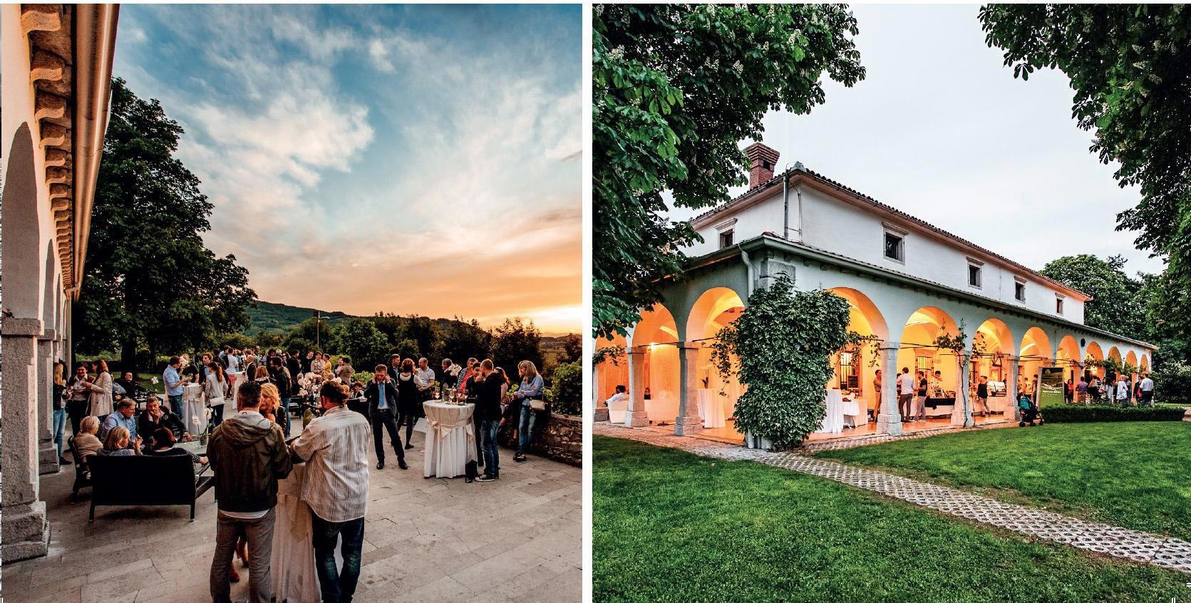 Dvorec Zemono restaurant in Vipava, Slovenia