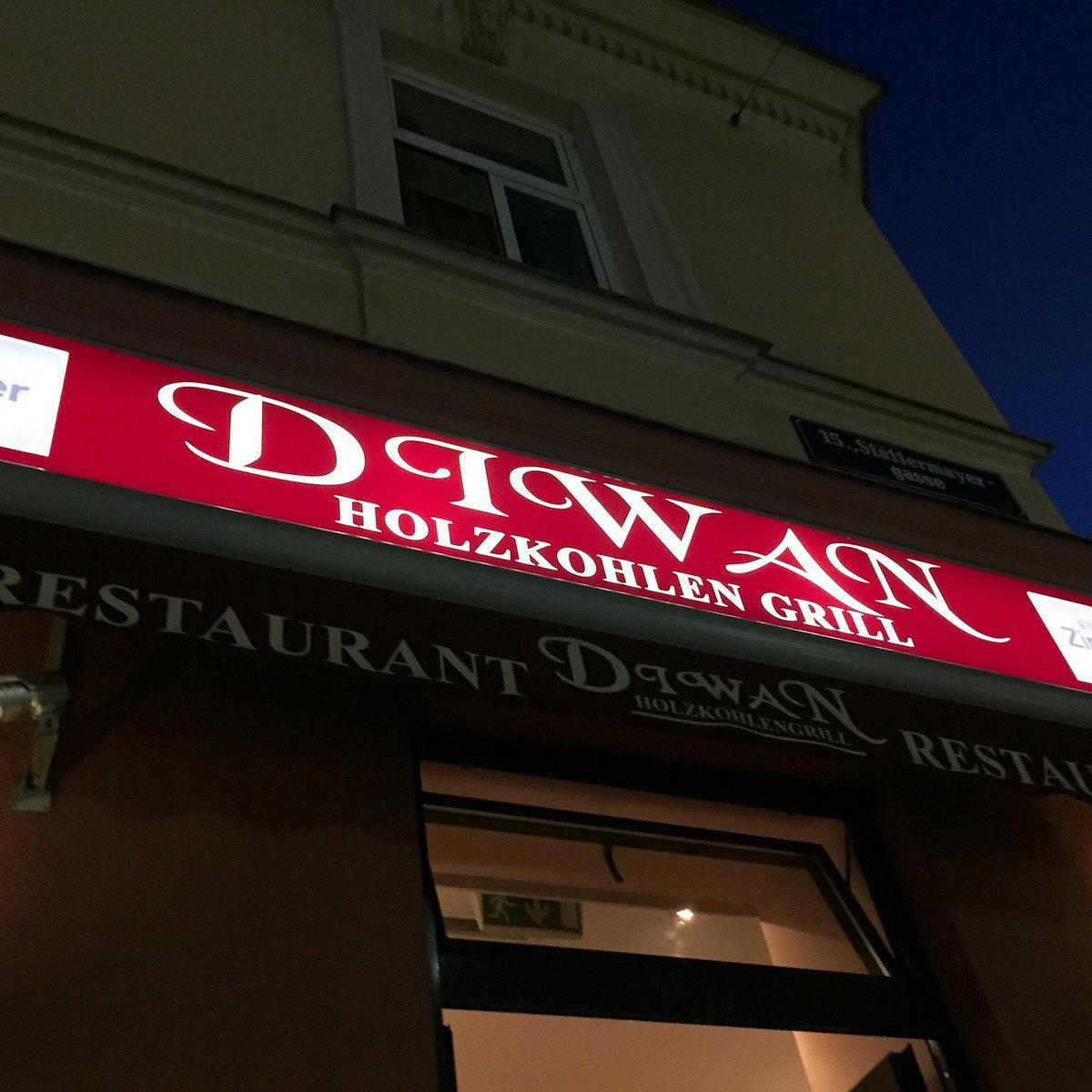 Diwan Holzkohlegrill restaurant in Vienna, Austria