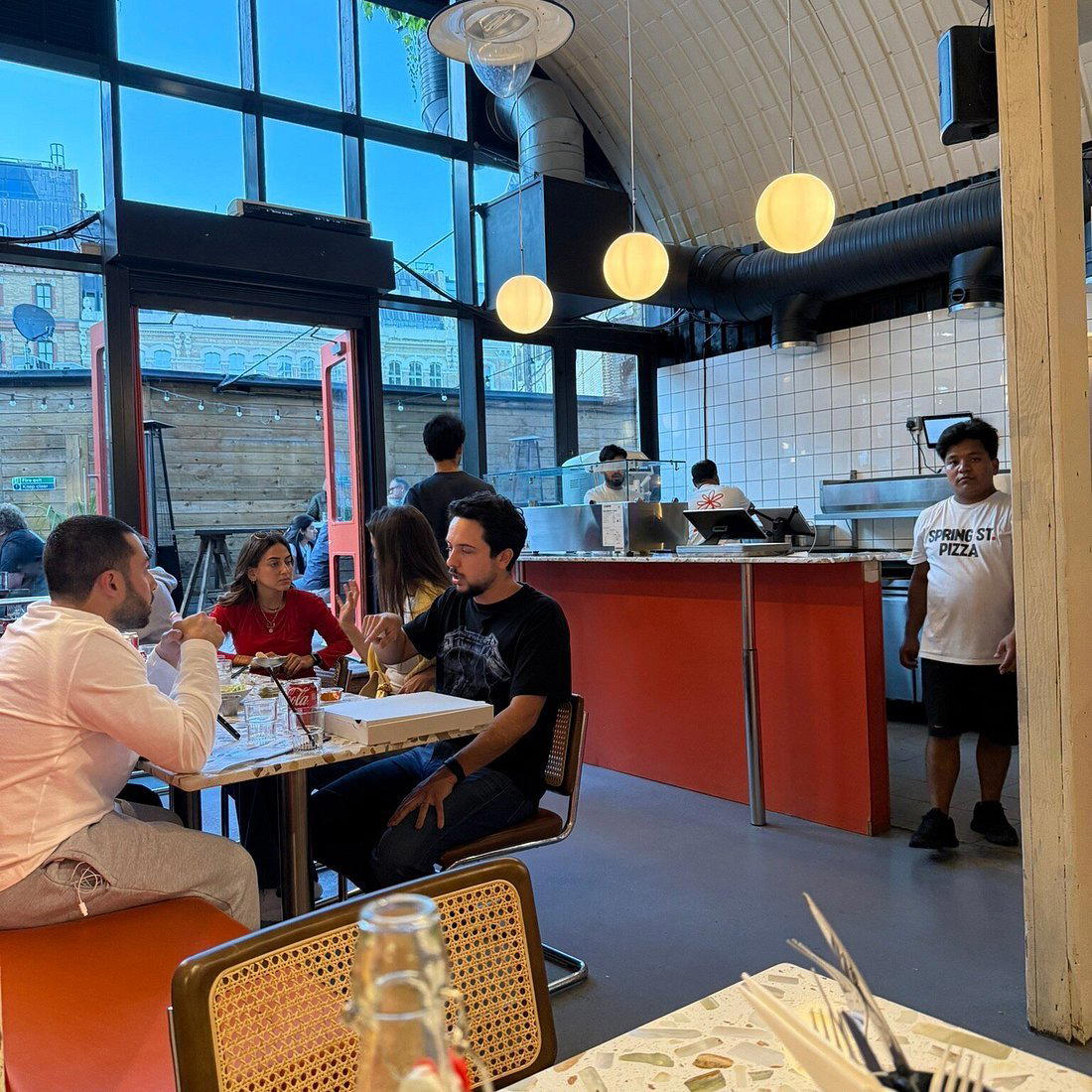 Spring Street Pizza restaurant in London, United Kingdom