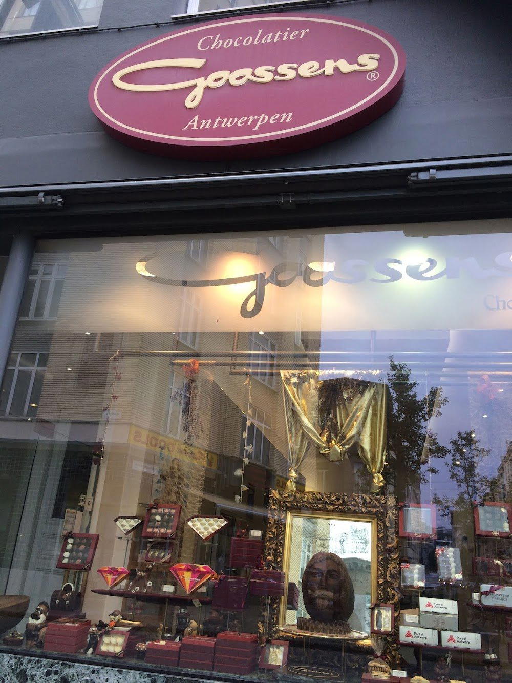 Chocolatier Goossens restaurant in Antwerp, Belgium