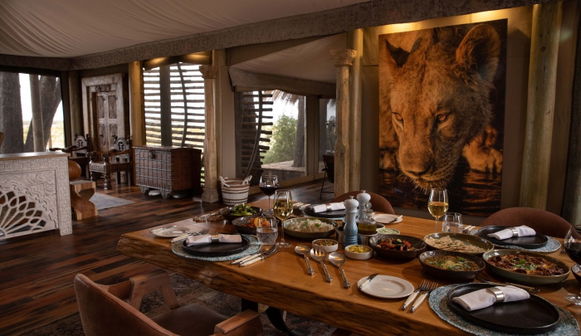 Sitatunga Private Island dining room Restaurant