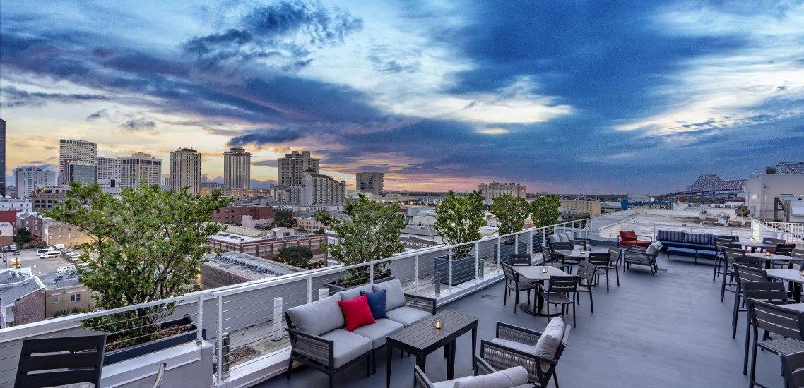 Rosie's On The Roof restaurant in New Orleans, United States