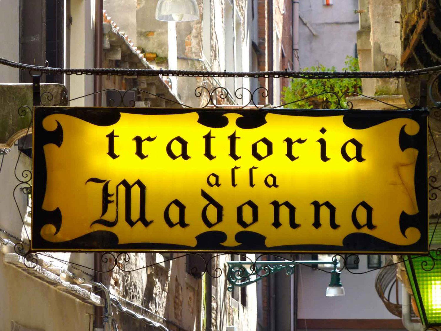 Alla Madonna restaurant in Venice, Italy