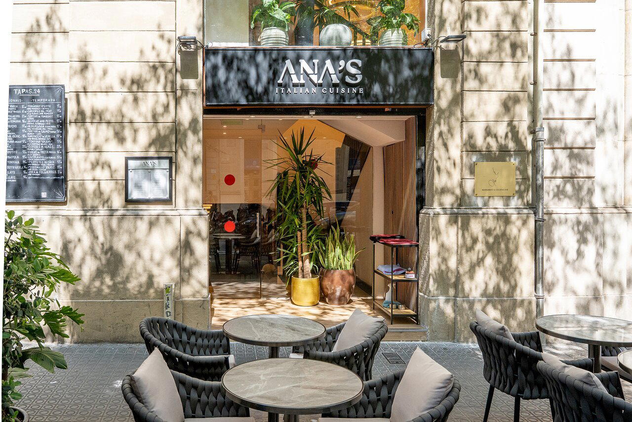 Ana's restaurant in Barcelona, Spain
