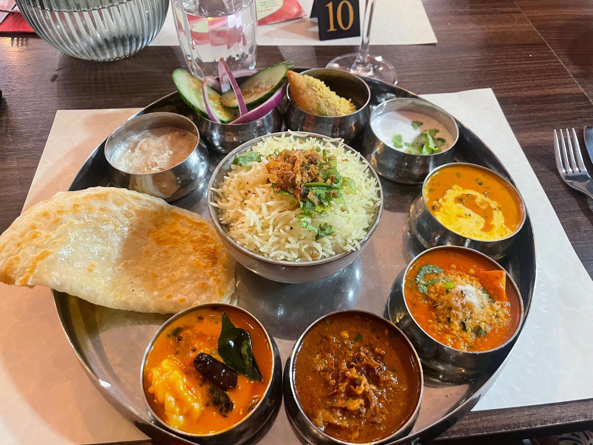 Thali restaurant in Dublin, Ireland