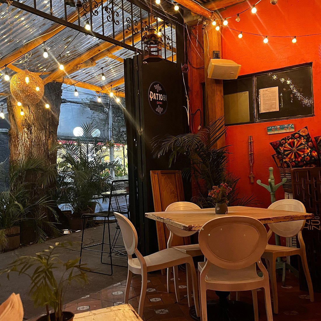 Patio 81 Bistro restaurant in Mexico City, Mexico