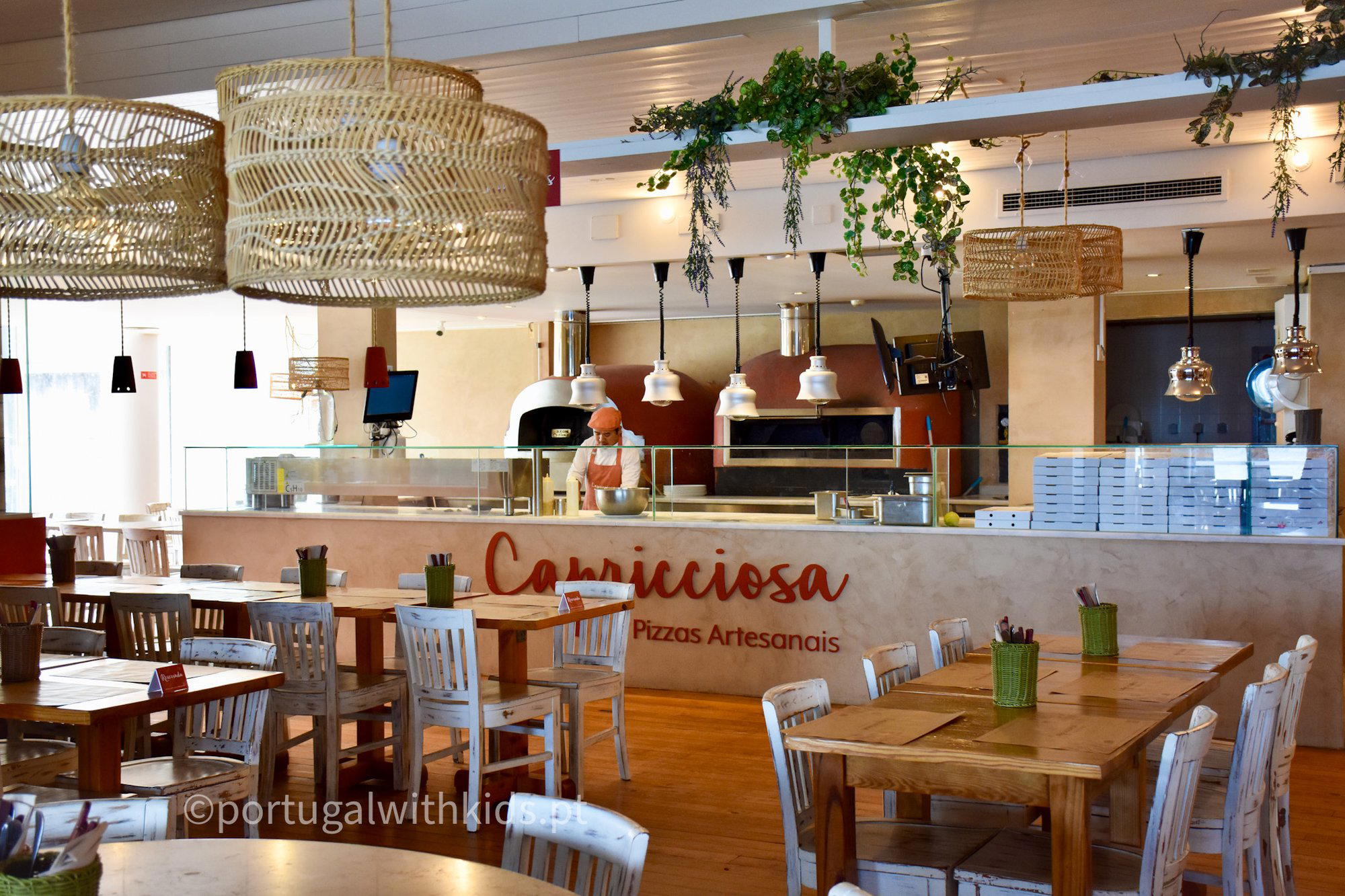Capricciosa Parque das Nações restaurant in Lisbon, Portugal