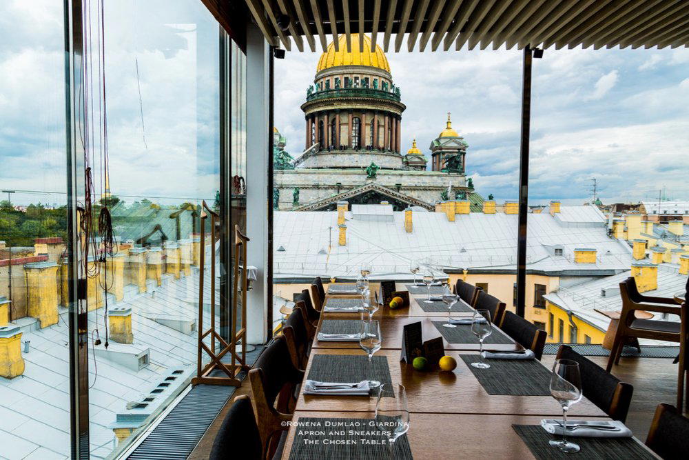 Mansarda restaurant in Saint Petersburg, Russia